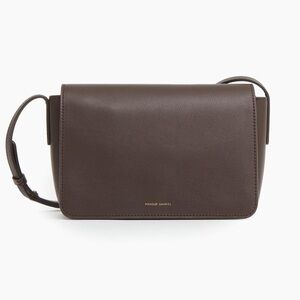 NWT Mansur Gavriel Clio Leather Bag, Chocolate